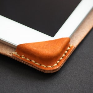 Leather iPad case pattern, Leather bag tutorial, leather pouch pattern PDF file Email delivery Make it Yourself image 4