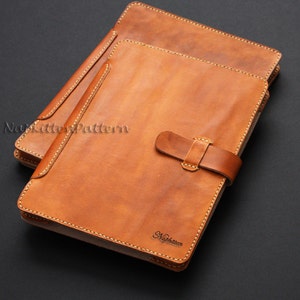 Leather iPad case pattern, Leather bag tutorial, leather pouch pattern PDF file Email delivery Make it Yourself image 1