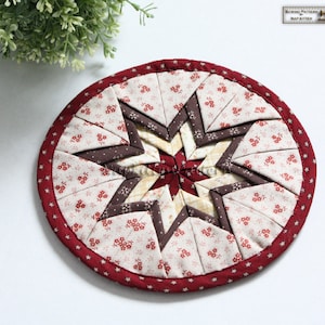 Patchwork Coasters PDF Sewing Pattern, Drink Coaster Pattern, Star Coasters, Sewing Pattern PDF, Pattern for Fabric Scraps