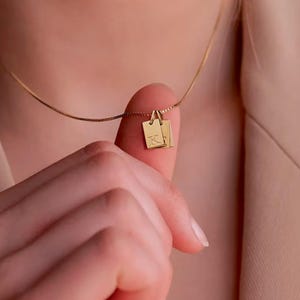 Collar personalizado con dos iniciales, colgante con el alfabeto, joyería con dije de nombre personalizado para mujeres