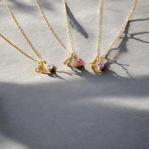 Birthstone Constellation Necklace – Double Pendant Stainless Steel Gift-valentine's day gift-Custom Zodiac Jewelry-Astrology Lover Gift