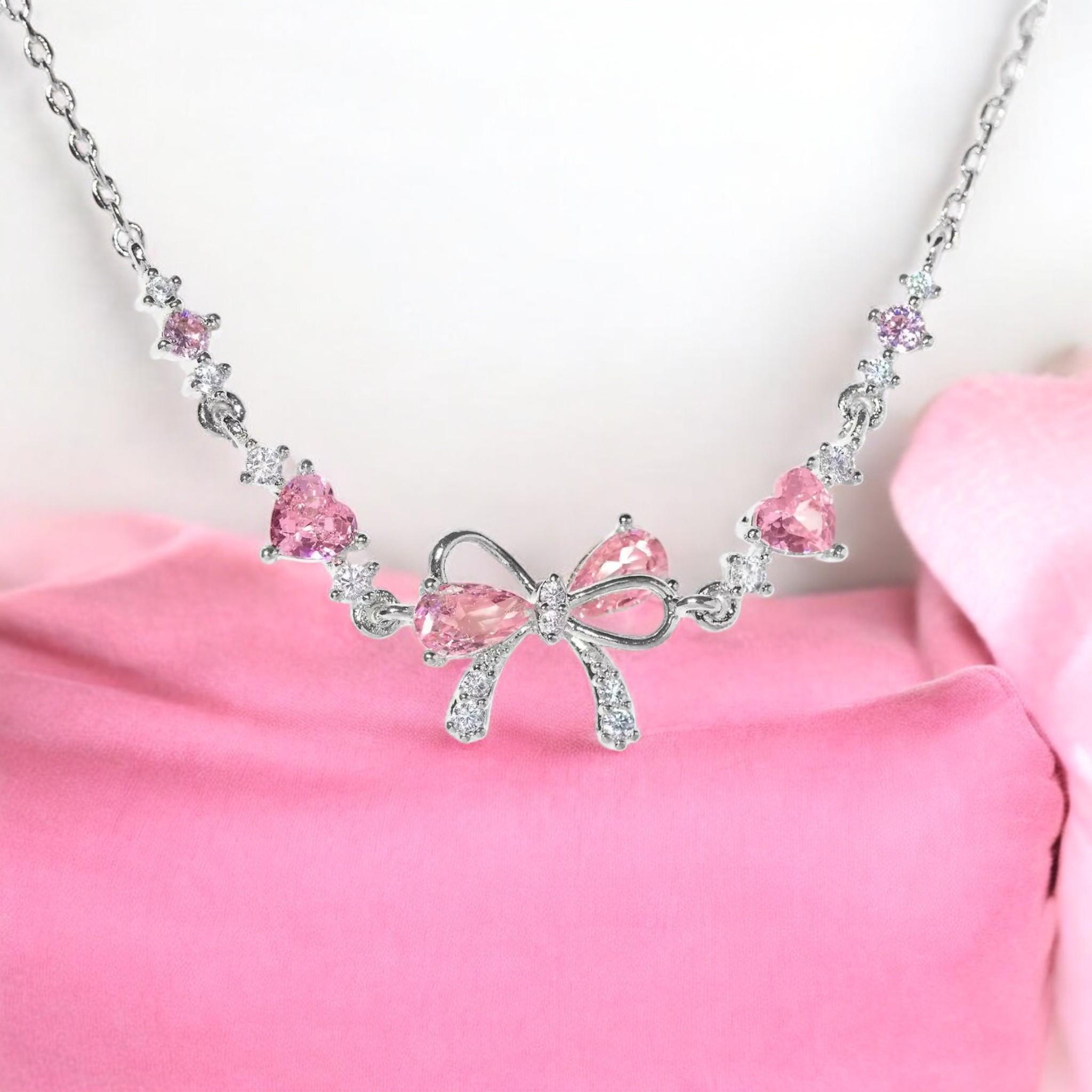 Bow Zircon Bracelet - Friendship Is Like A Bow, Adjustable Ribbon Bows