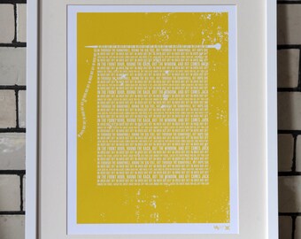 A3 Knitting rhyme print