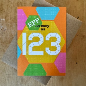 EPP tão fácil quanto 123 - cartão para costura hexagonal de patchwork EPP