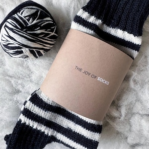 Bande de chaussettes - Les joies des chaussettes - Bande kraft pour chaussettes faites main