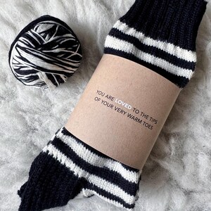 Bande pour chaussettes - bout des orteils - bande kraft pour chaussettes faites main