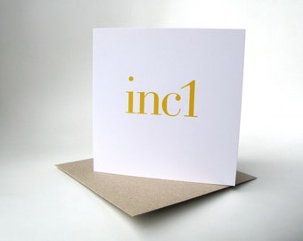 Increase 1 greeting card