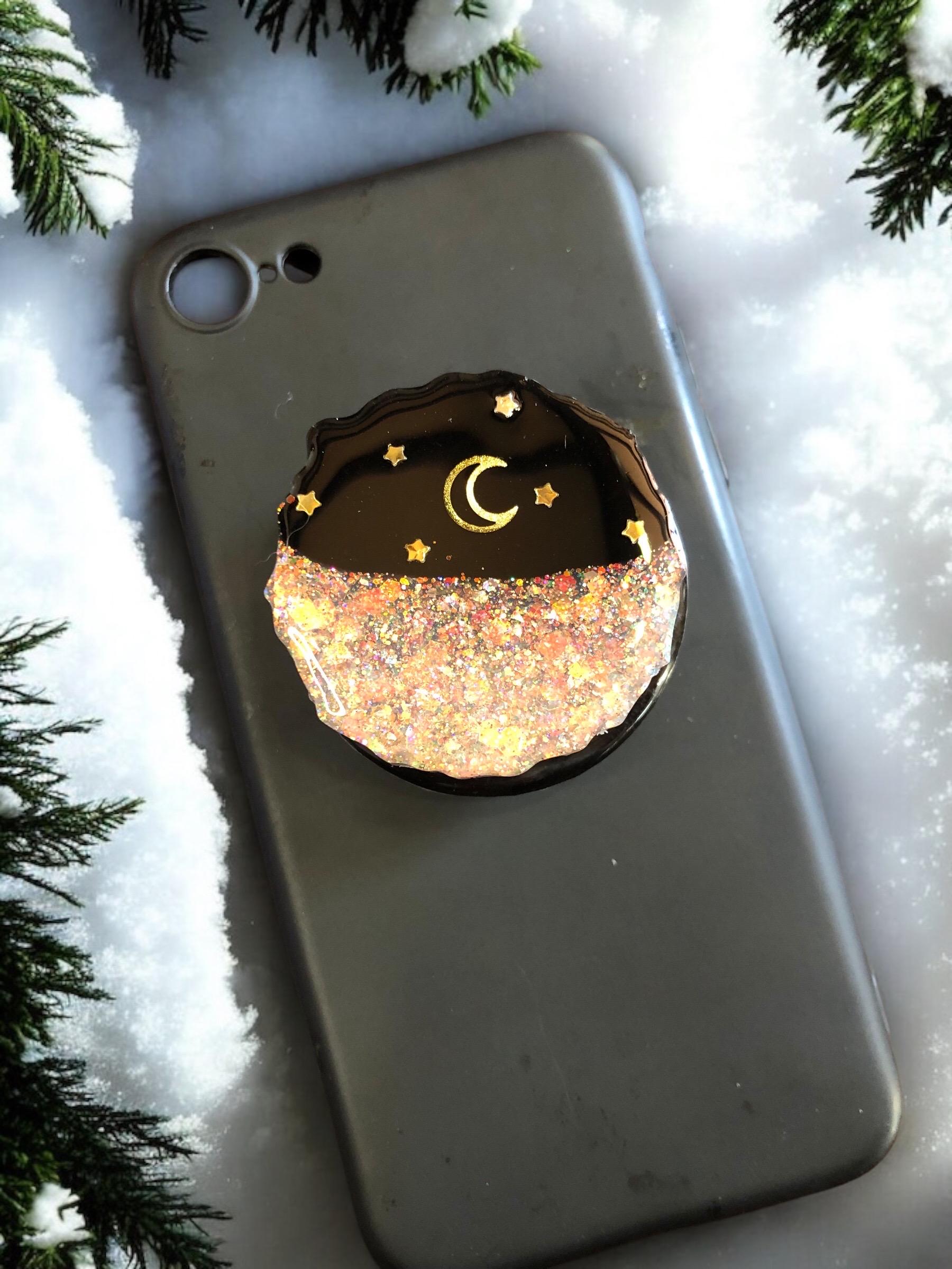 Lot De 6 Poignées Téléphone Colorées - Grip Extensible 360°, Airbag Protecteur, Collé Lavable - Pour Smartphones Et Tablettes