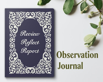 Review Reflect Journal, Christian Daily Reflection, Faith Based Writing Notebook, Isaiah Scripture Inspired