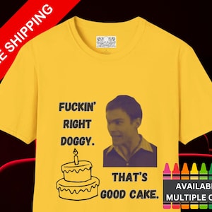 Zabawny American Pie Movie Unisex Softstyle T-shirt Parody Stifler Darmowa wysyłka, Doggy Cake Replica Tee