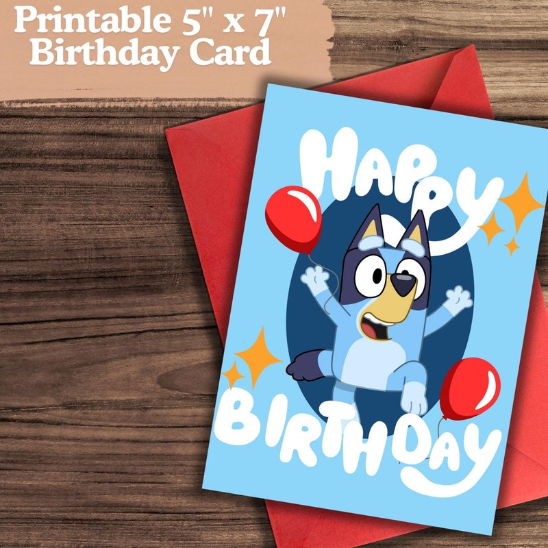 Bluey Birthday Printable Etsy