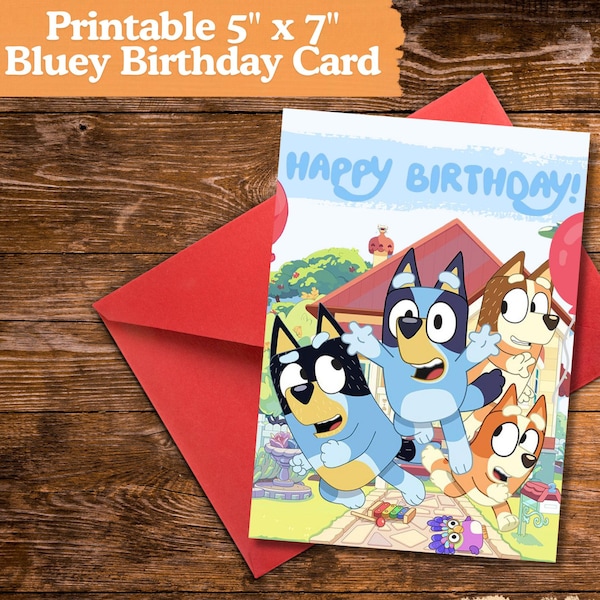 Bluey Birthday Printable Etsy