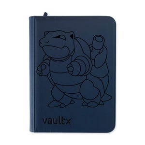 Laser Engraved Vault X Binder - Base Set Blastoise 2/102 Design