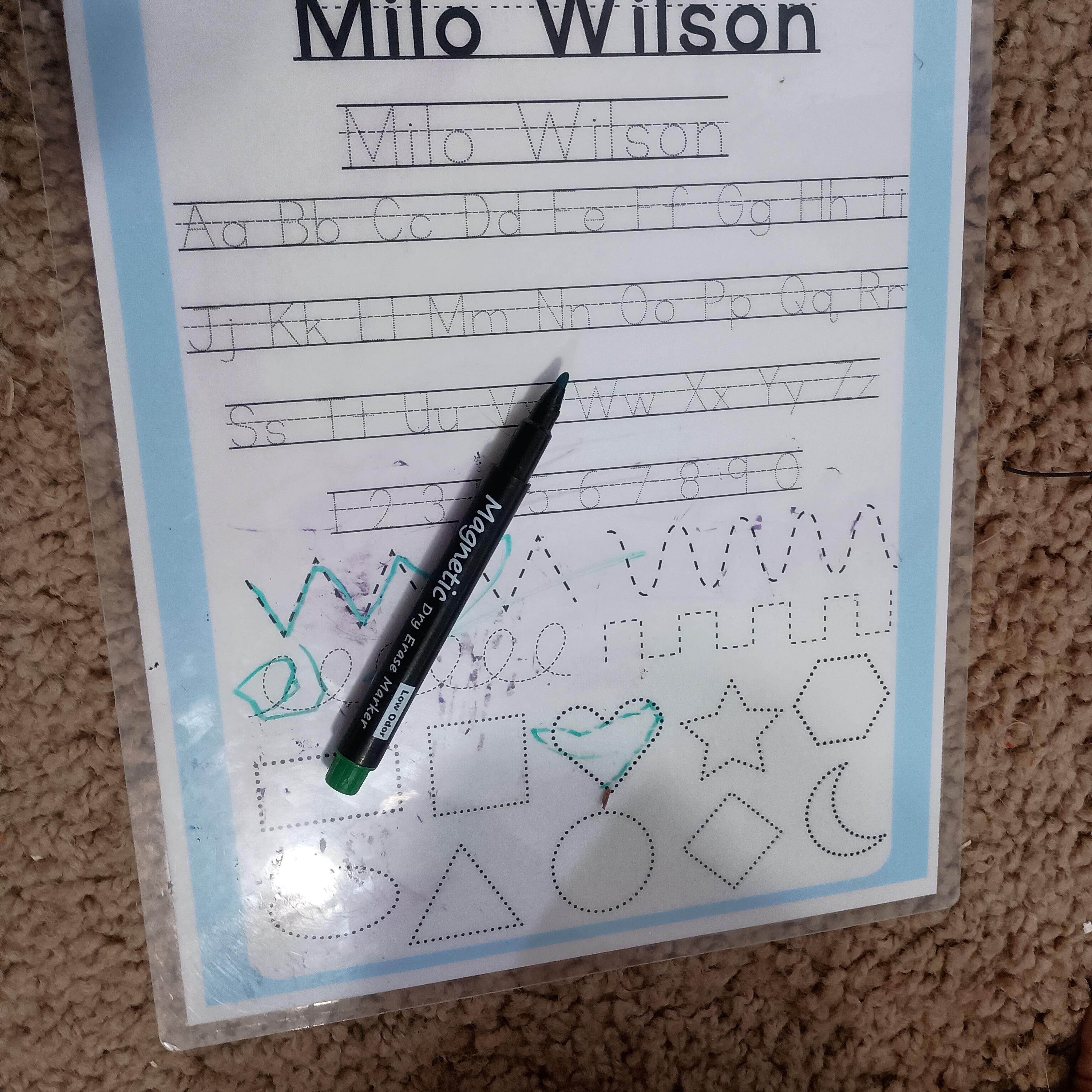 Tracing Practice Sheet- Customizable - Etsy