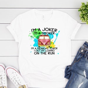 Midnight TOKER Shirt, I&#39;m a joker I&#39;m a Smoker, Steve Concert, Miller Band Concert shirt