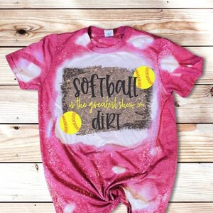 Bleached Softball Mom Shirt: Dirt & Diamonds Tee