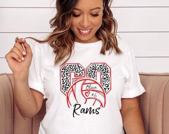 Custom Volleyball Team Shirt: Personalized Name & Number