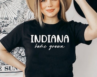 インディアナ州出身の州シャツ：カスタム大学Tシャツ