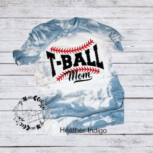 Bleached T-Ball Mom Shirt: Distressed Baseball Tee