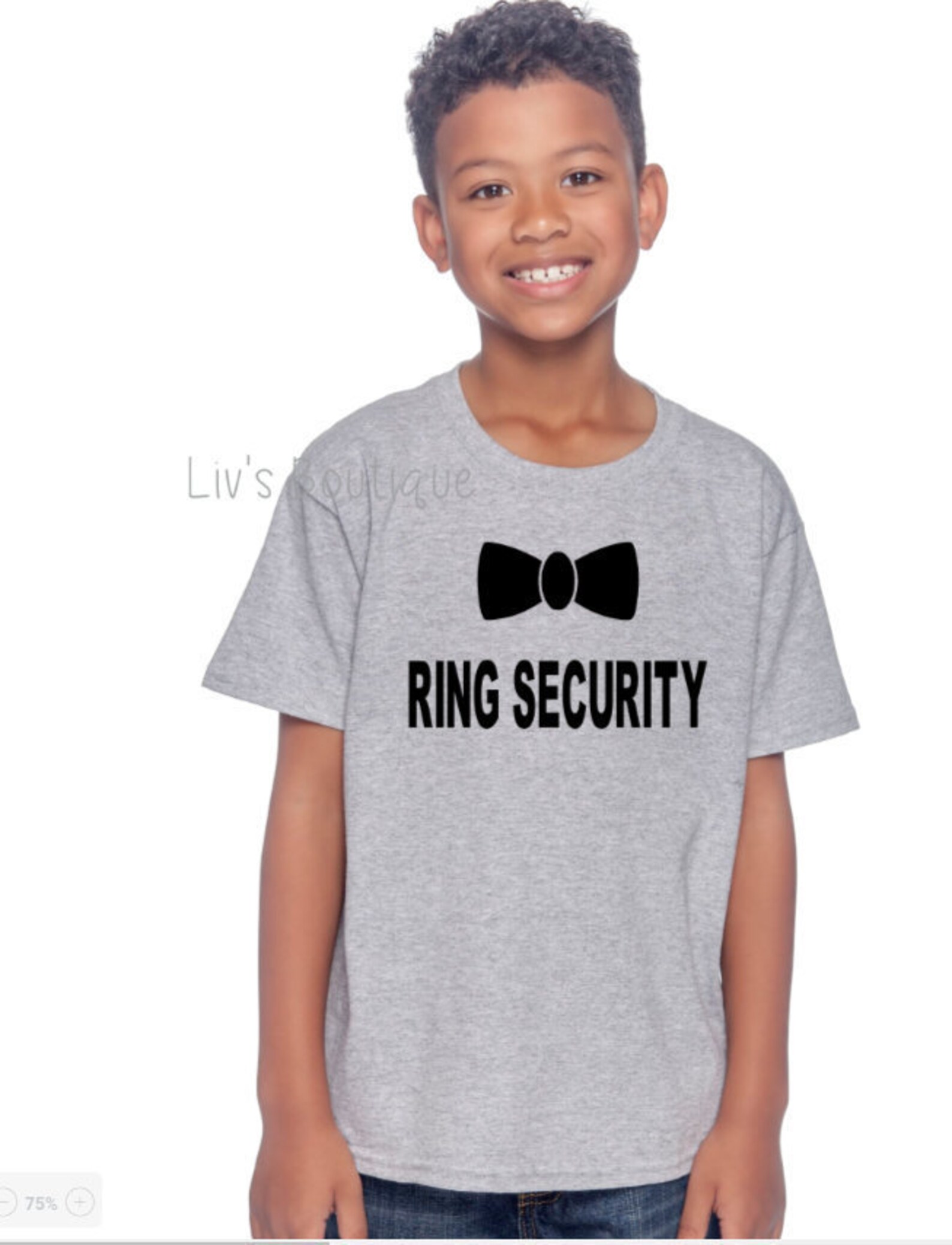 Ring Security Boys Shirt Bridal Party Shirts Ring Bearer Etsy