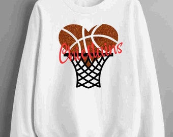 Personalized Glitter Basketball Mom Sweatshirt: School Spirit Wear