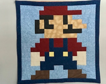 Lil Geek KIRBY Crib Quilt