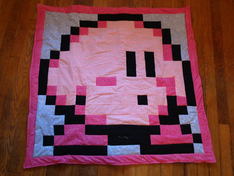 Lil Geek KIRBY Crib Quilt