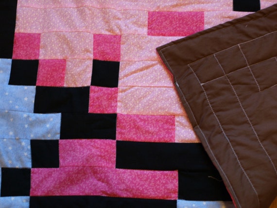 Lil Geek KIRBY Crib Quilt