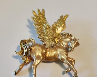 Kirks Folly Pegasus Brooch - Etsy