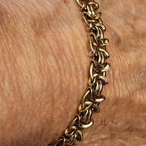 18K Bracelet Italy 7.5 inches image 7