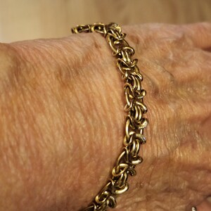 18K Bracelet Italy 7.5 inches image 6