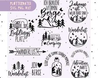 German plotter file camping svg png caravan svg png plotter file camper camping sayings home svg cricut cutting file happy camper