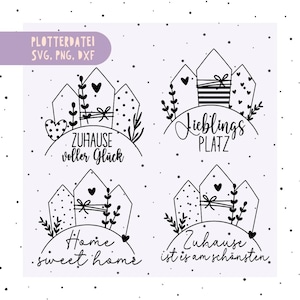 Home Plotter File SVG PNG DXF Home Sayings | Home Svg Bundle | Home Svg Bundle | German Plotting Bundle Svg | file for cricut silhouette