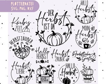 Autumn Plotter File SVG Bundle, Autumn Home SVG, Hello Autumn SVG, Autumn Sayings, Pumpkin Spice SVG, Autumn Greetings SVG, Cut for Cricut