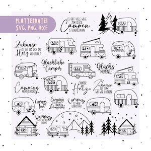 Duits plotterbestand kamperen svg png caravan svg png plotterbestand camper kamperen gezegden thuis svg cricut snijbestand happy camper
