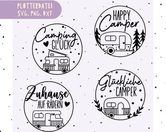German plotter file Camping Svg Png Caravan Svg Png Plotter file Camper Camping Sayings Home Svg Cricut Plotter file Happy Camper Svg