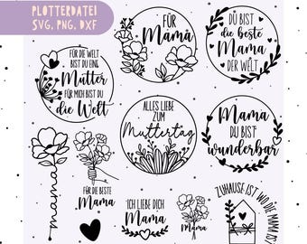 German Mothers Day SVG Bundle, Mom life svg, Mama svg, Funny Mom Svg, Blessed mama svg, German Mama Svg Bundle, Mom quotes svg png dxf
