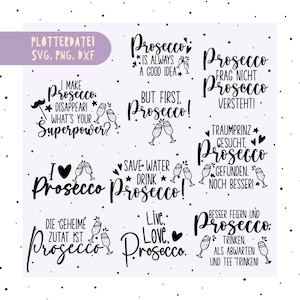 以下が含まれることがあります： プロセッコに関するさまざまなことわざを白黒で描いたイラスト。ことわざには、「プロセッコを消してしまうわ！あなたのスーパーパワーは何？」、「プロセッコはいつも良いアイデア。でもまずは、プロセッコ！」、「プロセッコ。聞かないで。プロセッコはわかるわ！」、「水を節約しましょう。プロセッコを飲みましょう！」、「夢の王子様を探しています。プロセッコを見つけました。さらに良くなりました！」、「秘密の材料はプロセッコです。」、「生きよう。愛そう。プロセッコ。」、「お祝いして飲む方が良い。待つより、お茶を飲むより！ 」などがあります。