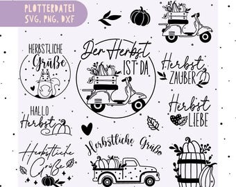 Plotter File Autumn, autumn svg, hello autumn, autumn magic svg, laser file autumn, pumpkin svg, hedgehog svg, mushroom svg, autumn sayings