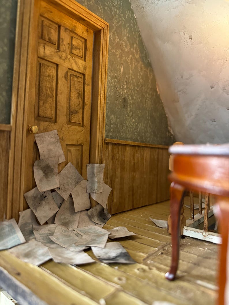 The Lake House - full story dollhouse art piece with custom short story image 9