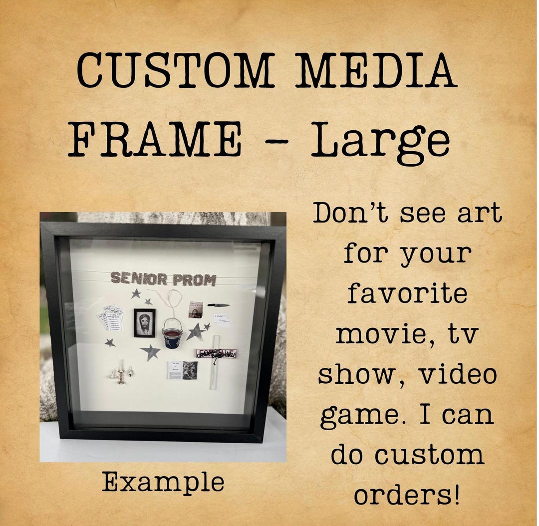 Custom Media Frame- Favorite Movie/tv Show/video Game - Etsy