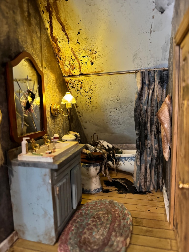 The Lake House - full story dollhouse art piece with custom short story image 6