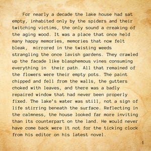 The Lake House - full story dollhouse art piece with custom short story image 10
