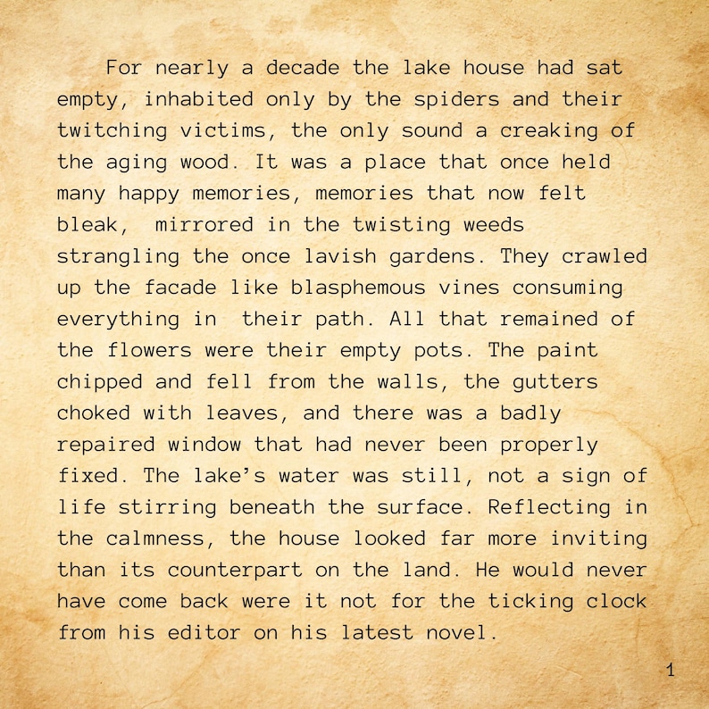The Lake House - full story dollhouse art piece with custom short story image 10