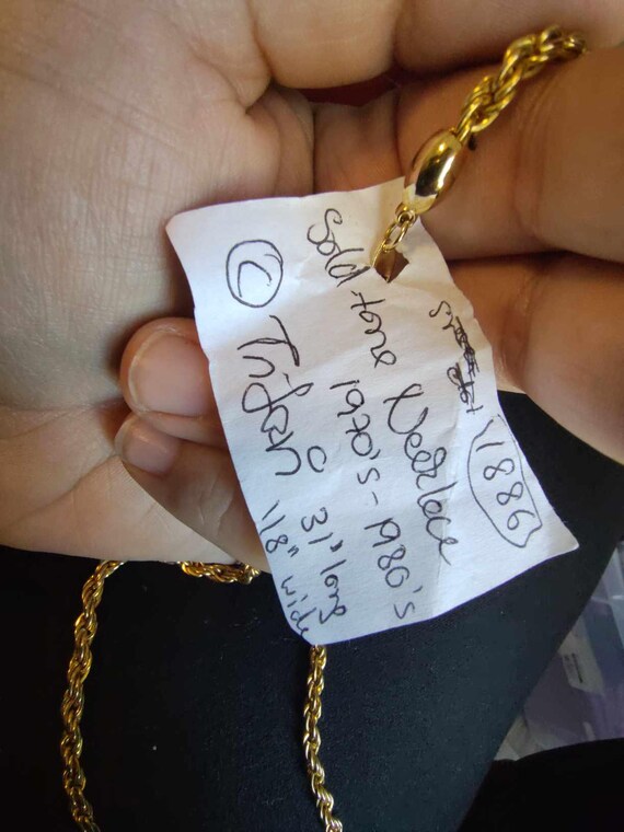 Vintage Solid Toned Necklace - image 1