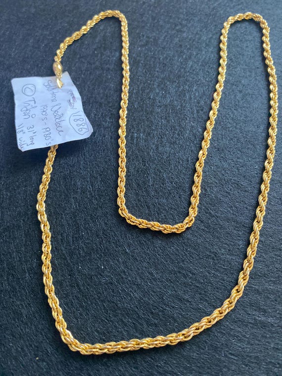 Vintage Solid Toned Necklace - image 1