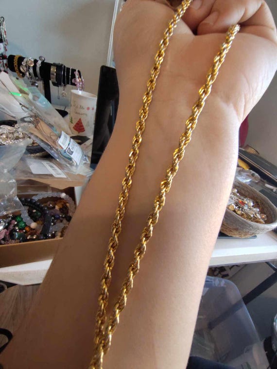 Vintage Solid Toned Necklace - image 2