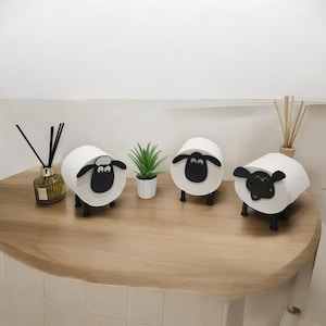 Porta Carta Igienica Shaun the Sheep – Design Divertente e Giocoso 3-in-1 | Organizer Decorativo da Bagno