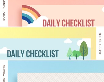 3 Simple Kids Chore Charts  |  Easy to Edit PDF  | Instant Download
