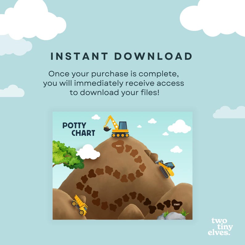 Truck Potty Training Chart | Printable Reward Tracker | Instant ...